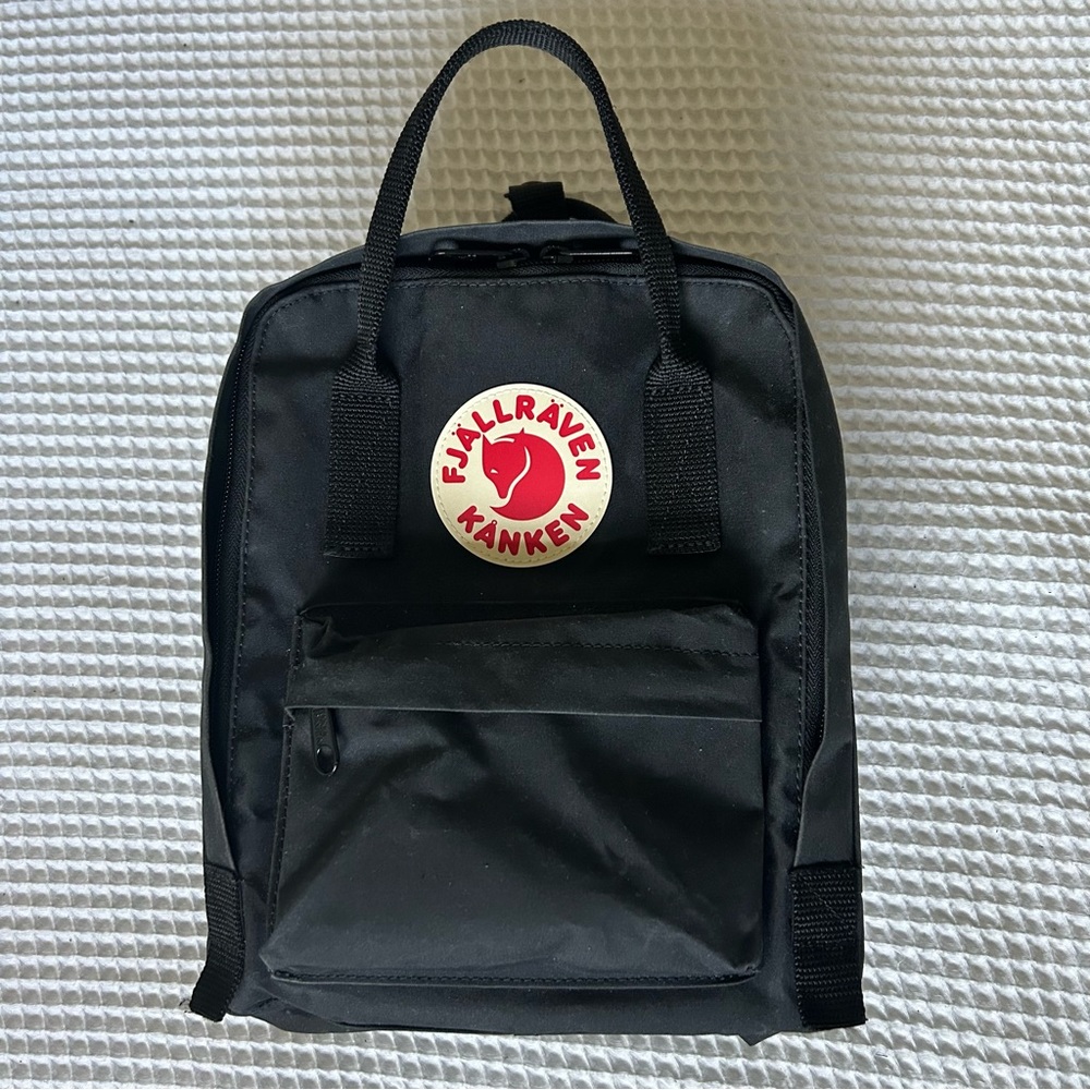 Fjallraven Kanken Black Mini Backpack
